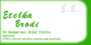 etelka brodi business card